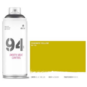 Tinta Spray MTN 94, 400 ml, RV110, Amarelo Yosemite
