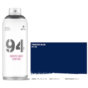 Tinta Spray MTN 94, 400 ml, RV154, Azul Tornado