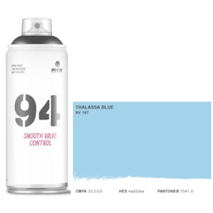 Tinta Spray MTN 94, 400 ml, RV157, Azul Thalassa
