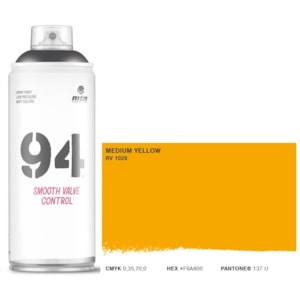 Tinta Spray MTN 94, 400 ml, RV1028, Amarelo Médio