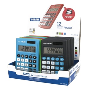 Máquina Calcular, Milan Pocket 159912, 8 Dígitos