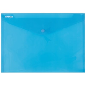 Envelope PP c/ botão Donau A4, (235X330), azul