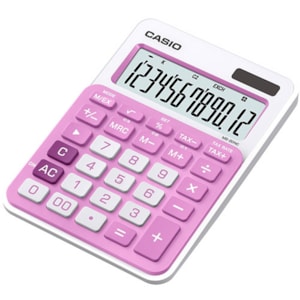 Máquina Calcular Casio MS-20NC -PK-S-EC, 12 Dig. Rosa