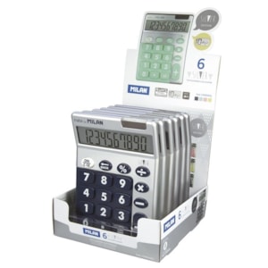 Máquina Calcular, Milan  159906SL, 10 Dígitos, prata