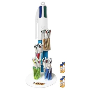 Esferográfica Bic 4 cores Exp. c/48, Medium+Shine+Silver