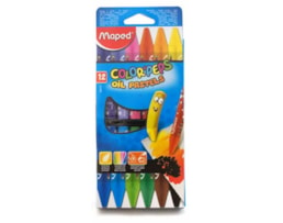 Pastel a Óleo Maped Color Peps, Refª864010, c/ 12 cores