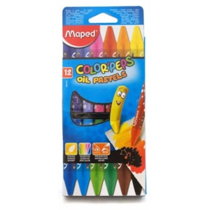 Pastel a Óleo Maped Color Peps, Refª864010, c/ 12 cores