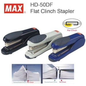 Máquina Agrafar Max HD-50F, Flat Clinch p/26-24/6, cinza
