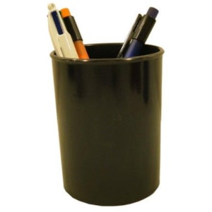 Porta Lapis plástico copo Refª 205 Opaco, Preto