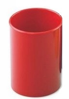 Porta Lapis plástico copo Refª 205 Opaco, Vermelho