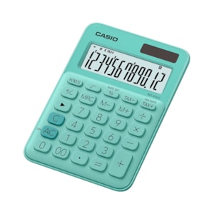 Máquina Calcular Casio MS-20UC -GN, 12 Dig. Verde