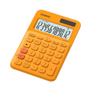 Máquina Calcular Casio MS-20UC -RG, 12 Dig. Laranja