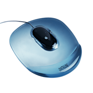 Tapete rato Dataline c/apoio gel cristal 67046 Azul