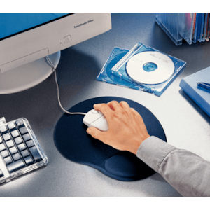 Tapete Rato C/Apoio Gel Dataline refª 67107, Azul