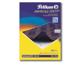 Papel Quimico Pelikan A4, azul, Plenticopy 200H cx.100