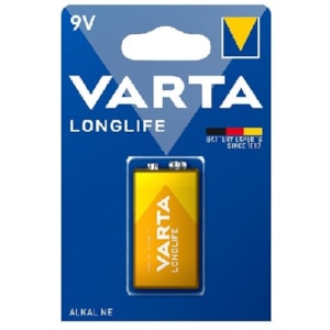 Pilhas Alcalinas Varta 4122 , 9V, 6LR61, (Eco.)