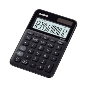 Máquina Calcular Casio MS-20UC -BK, 12 Dig. Preto