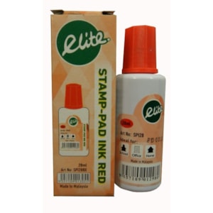 Tinta p/almofada carimbo Elite, 28ml, Vermelho