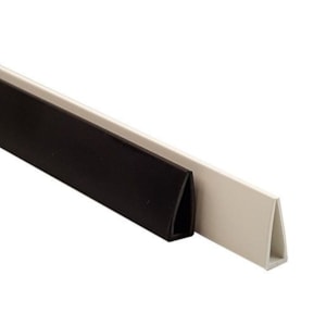 Baguetes Plástica 297X5mm triangular, Branco