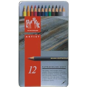 Lápis Côr Supracolor, Caran D`Ache 12  cores - 3888/312