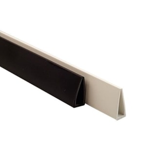 Baguetes Plástica 297X5mm triangular, Preto