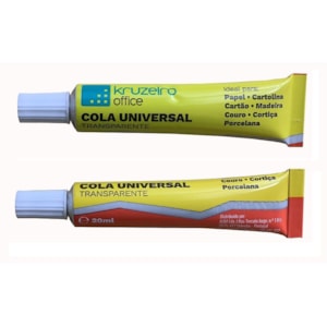 Cola Kruzeiro Universal Bisnaga 20ml, Transparente