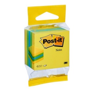 Blocos Post It, 51x51mm Cubo Mini c/ 400Fls  2012LP, Limão