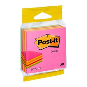 Blocos Post It, 76x76mm Cubo 325Fls., 2014LP, Rosa Néon