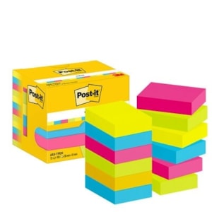 Blocos Post It 38x51mm Ref.653 Energetic, Pack c/12X100Fls