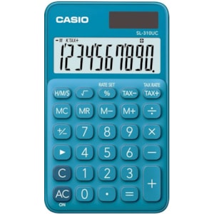 Máquina Calcular Casio SL-310UC -BU, 10 Dig. Azul