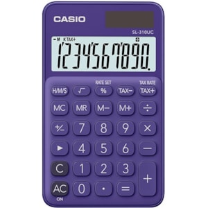 Máquina Calcular Casio SL-310UC -PL, 10 Dig. Roxo