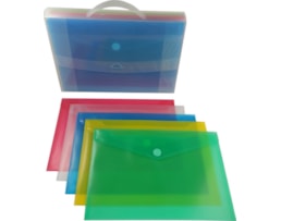 Envelope Plástico c/ Velcro HFP A4 Ref.901 Pack c/25 Sort.