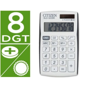 Máquina Calcular CITIZEN SLD 322RG, 8 Digitos