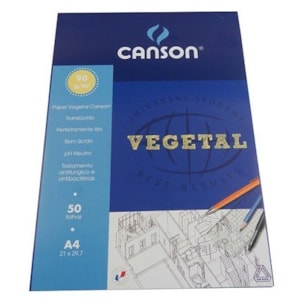 Caderno A4 Vegetal 90g Canson Refª 5626, 50fls