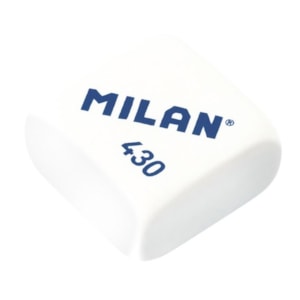 Borracha Milan, branca, refª CMM430, Cx. c/30, miga de pão