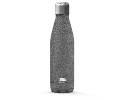 Garrafa Térmica Inox, p. dupla, 500ml, ID0030, Glitter Prata