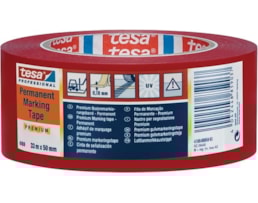Fita Cola Tesa Sinalização, Refª 4169, 33mX50mm, vermelho