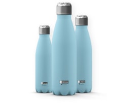 Garrafa Térmica aço Inox, parede dupla, 500ml, ID0013, azul