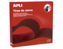 Fita Velcro Apli, 17018, 20mm X25m, Macho e Femea, preta