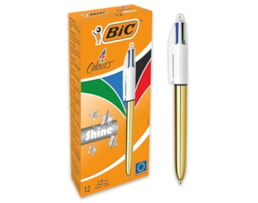 Esferográfica Bic 4 cores, Shine Gold