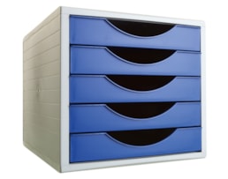 Bloco de 5 Gavetas Archivotec  Refª 4005, Azul