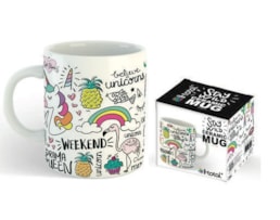 Caneca ceramica, Unicornio