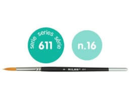Pincel Milan Premium synthetic, redondo, Refª 611 nº 16