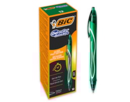 Esferografica BIC Gel-Ocity, quick dry, retrátil, verde