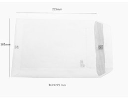 Envelope saco Bco. C5, 162X229 refªB006, autodex, Cx. 250