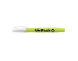 Marcador Artline Decorite, Brush, Amarelo neon