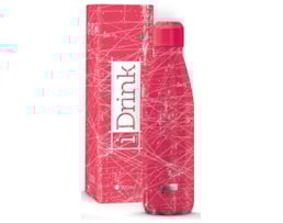 Garrafa Térmica aço Inox, p. dupla, 500ml, ID0089, Riscos Rs