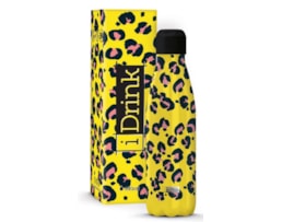 Garrafa Térmica Inox, p.dupla, 500ml, ID0076, Leopardo
