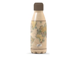 Garrafa Térmica aço Inox, p. dupla, 350ml, ID0308, Mapa Ant.