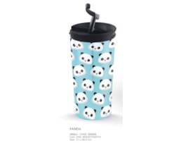 Copo térmico aço Inox, p. dupla, 350ml, ID0202, Panda